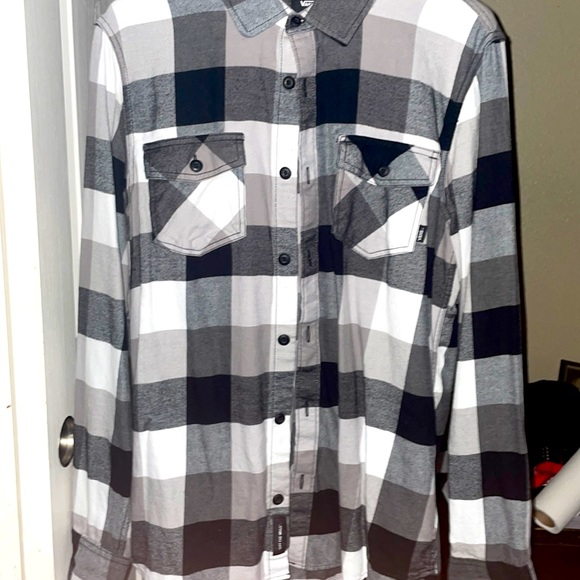 Vans slim fit (M) black/white flannel - Picture 2 of 4